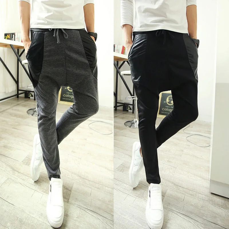 2014 Fashion Brand Cotton Drop Crotch Pants Men Outdoors