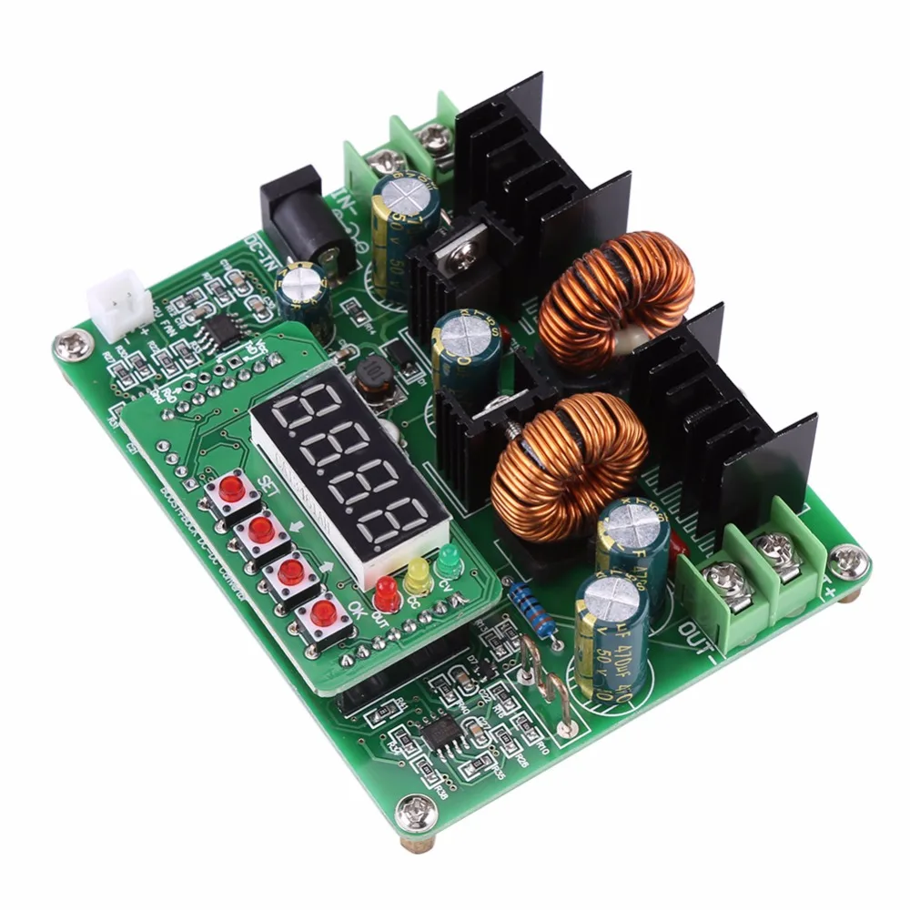 

New DC-DC Digital Voltage Step-up Step-down Module Boost Buck Converter Board 38V 6A