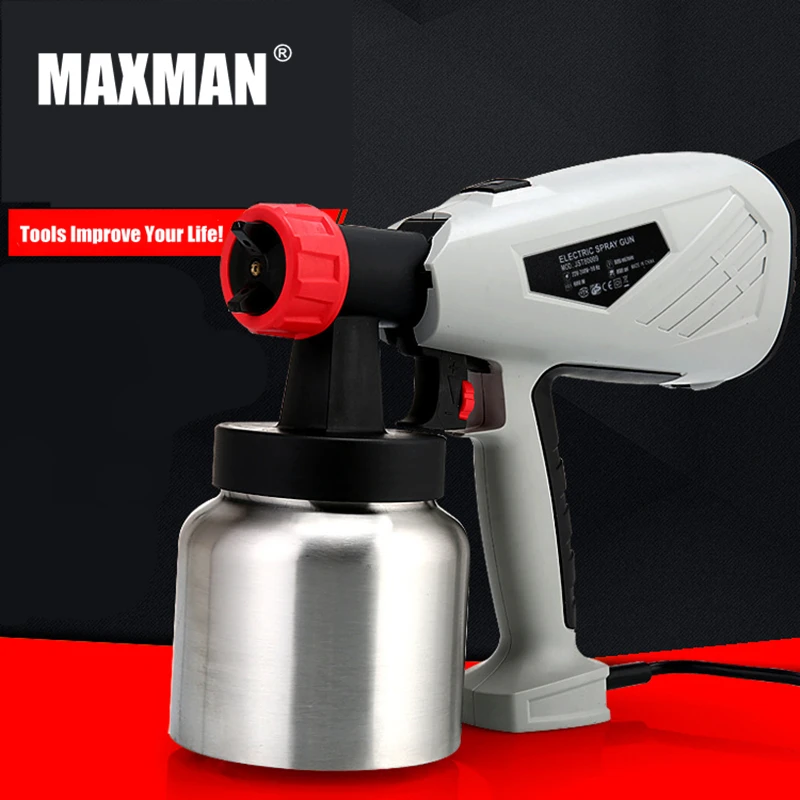 MAXMAN 800ml Airbrush Electric Paint Spray Gun 600W Professional