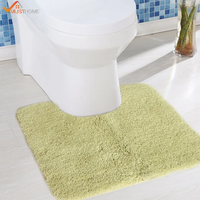 45cmx45cm Thicken Suede Toilet Mat Non Slip Latex Back Rugs For 45cmx45cm Thicken Suede Toilet Mat Non Slip Latex Back Rugs For Bathrooms And Toilets
