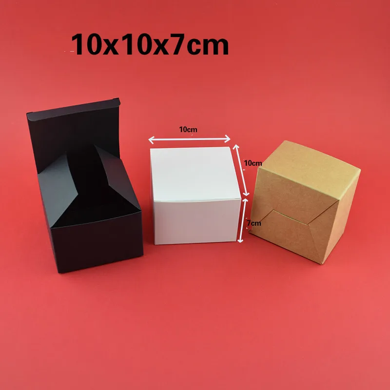 Товары общего назначения 10x10x7 см складной крафт-черный картон чайная упаковка