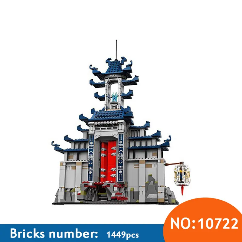 

New 10722 Ninja series The Temple of The Ultimate Ultimate Weapon Model Building Blocks set Compatible 70617 Toys for children