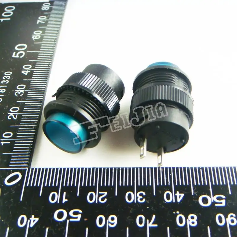 

R16-503B Button color Green 1A/250V 2Pin Non Self-locking Push Button Switch (Self reset switch) 10Pcs/lot