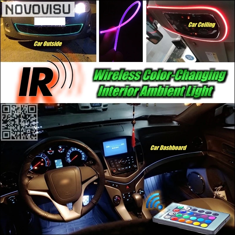 

Wireless IR Control NOVOVISU Car Interior Ambient Instrument Panel Dashboard Light For Hyundai Genesis Coupe Tiburon Tuscani