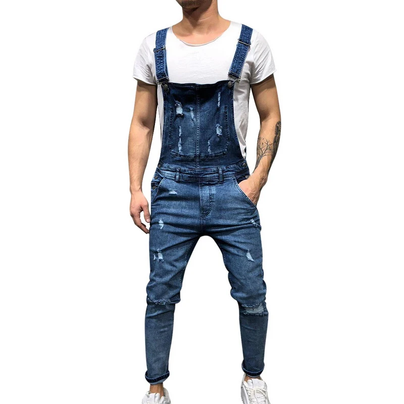 Men Ripped Denim Jumpsuit Overalls Jean Casual Suspenders Pants Men Fashion Hip Hop Jumpsuit Jean Bib Pant Streetwear Men Ripped Denim Jumpsuit Overalls Jean Casual Suspenders Pants Men Fashion Hip Hop Jumpsuit Jean Bib Pant Streetwear