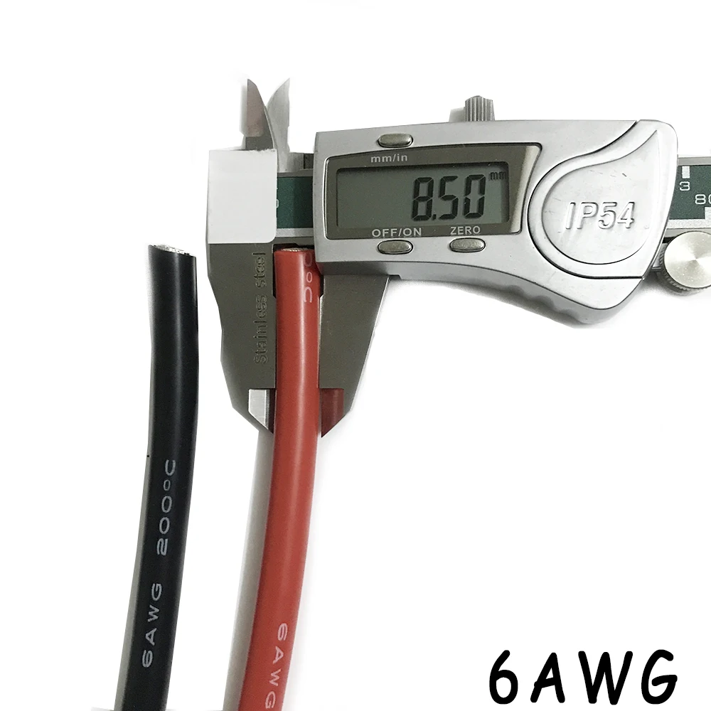 Электрические провода 6AWG 7AWG 8AWG силиконовый резиновый провод мягкий гибкий