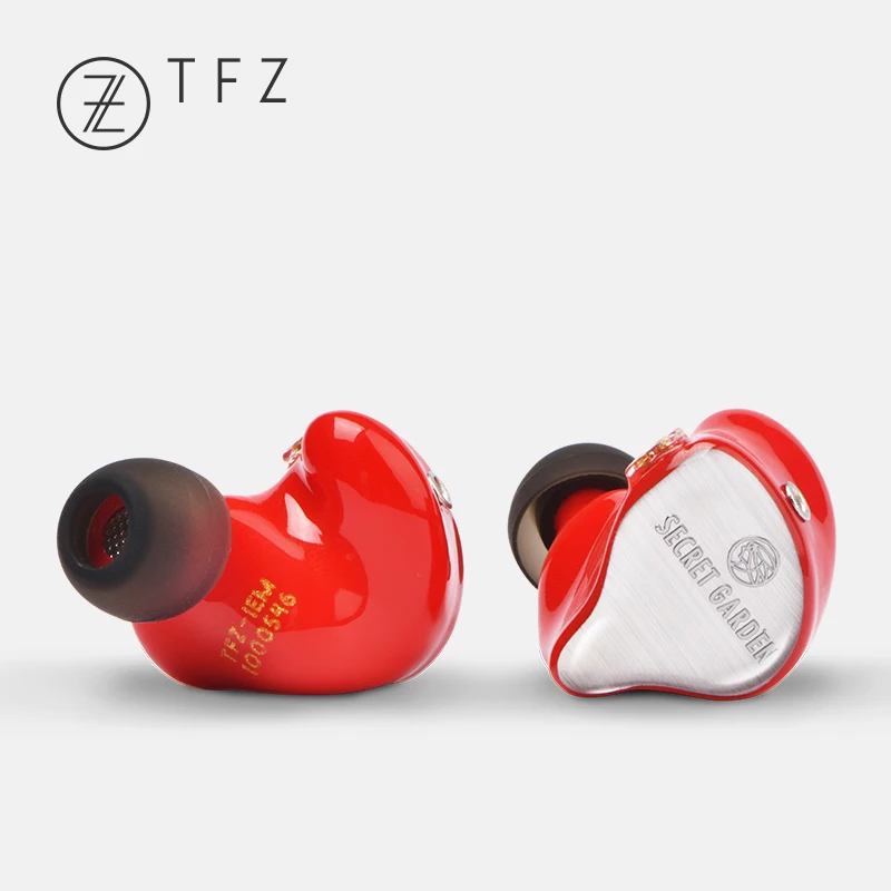 TFZ Secret Garden 1 Hd шумоизолирующие наушники Dj монитор стерео гарнитура Hifi проводные наушники Сабвуфер музыкальные наушники - Цвет: Red