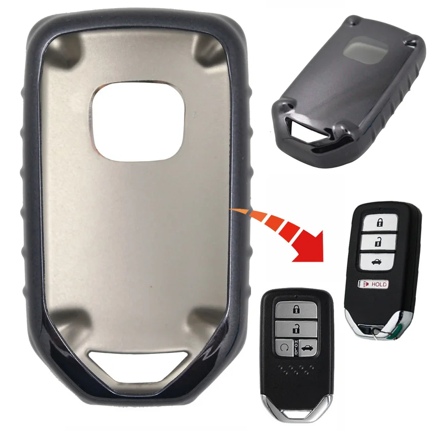 1pcs TPU 4 Buttons Car Key Case Cover For Honda Civic EX EX L Si Accord