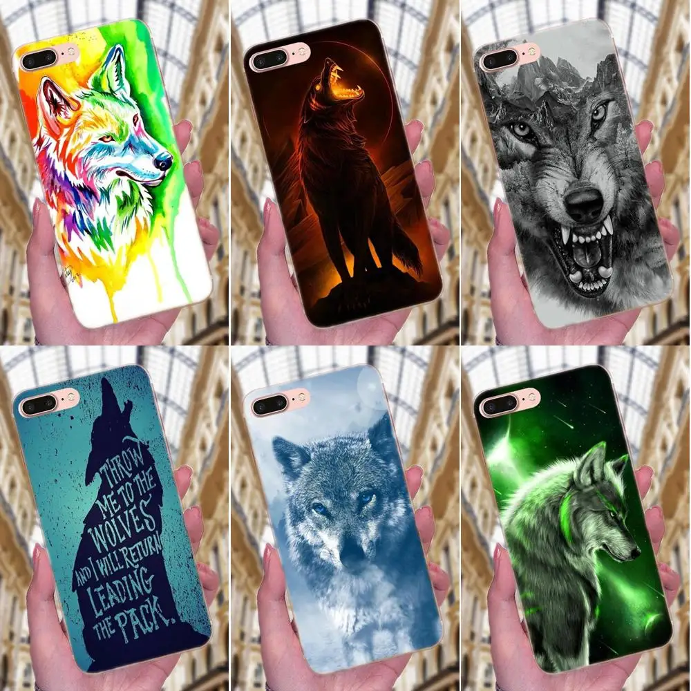 Animal Colorful Wolf Cool TPU Best Cover Case For Xiaomi Redmi Note 2 3 3S 4 4A 4X 5 5A 6 6A Pro Plus | Мобильные телефоны и