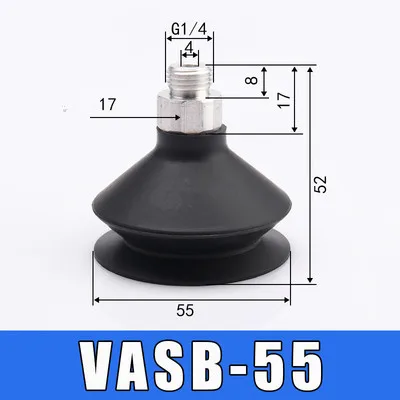 Манипулятор Вакуумная присоска VASB-40-1/4-SI VASB-55-1/4-SI сильная присоска Промышленные Пневматические аксессуары