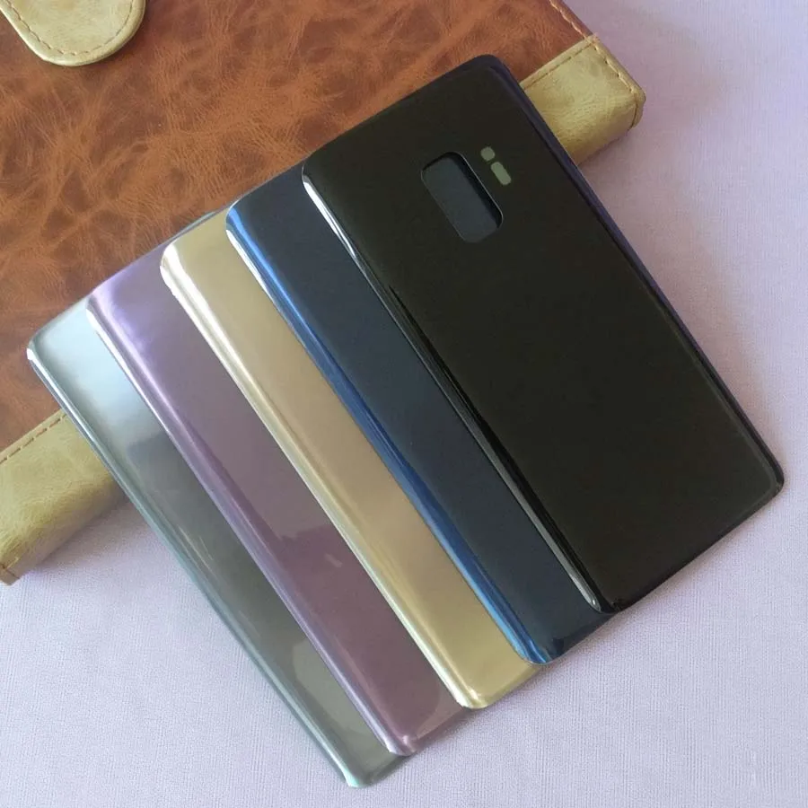 Замена заднего стекла для Samsung Galaxy S9 G960 G960F / + Plus G965 G965F крышка аккумулятора задняя