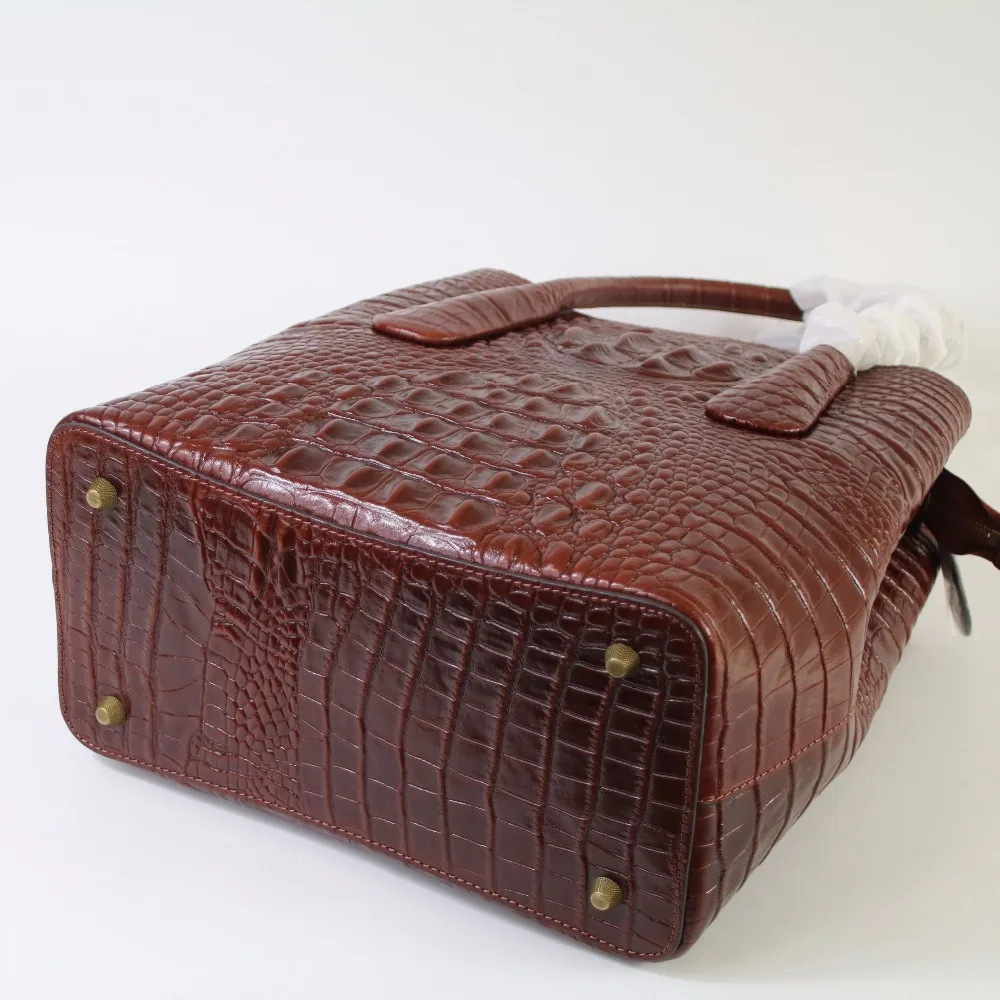 

Fashion Crocodile Embossing Women Bag\Handbag Genuine Leather Tote Cowhide ladies' Casual Shoulder Bag Messenger Bag Big Bag~B13