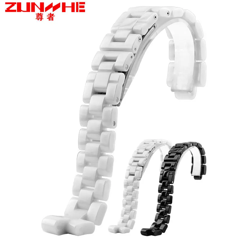 Кварцевые часы с керамическим ремешком черные белые для chanel J12 H0685 H1628 модные