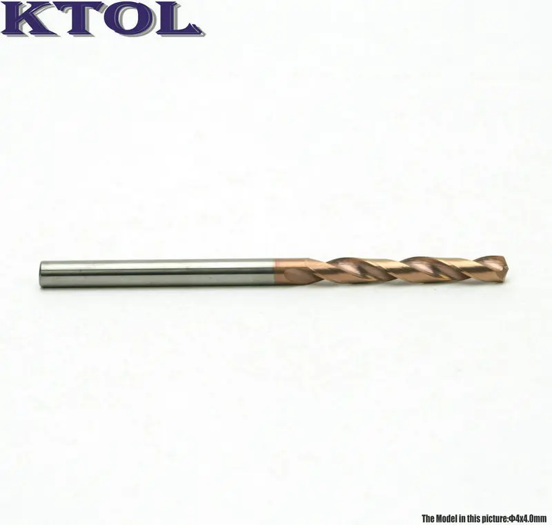 1pc 4mm HRC50 Tungsten Steel Drill Bits for Metal Iron Drilling Holes Cutting 5xD Titanium Coated Carbide Drill Set Rotary Tool