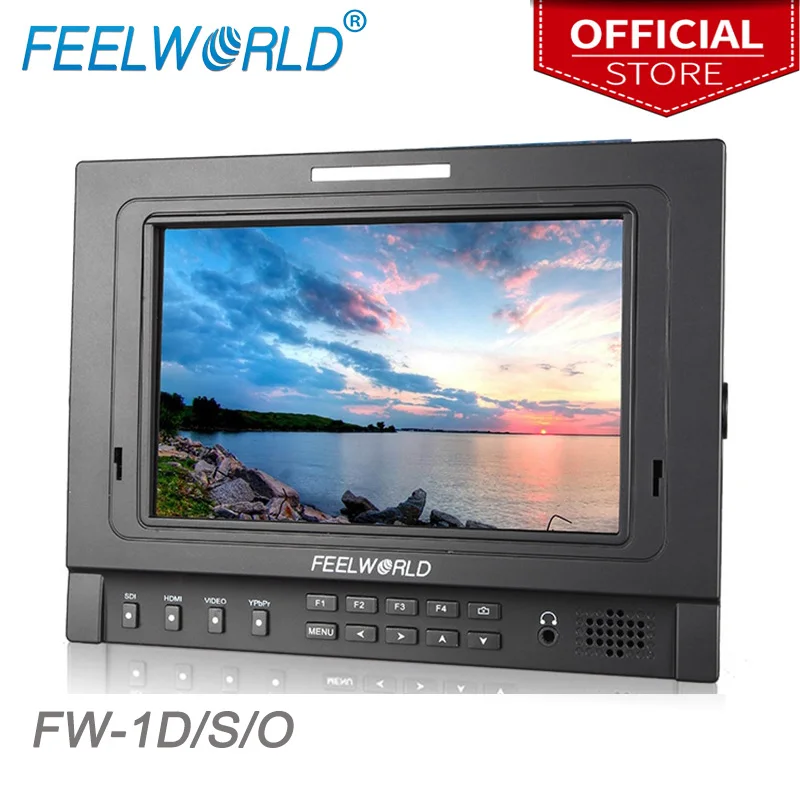 

Feelworld FW-1D/S/O 7" IPS 1280x800 3G-SDI Camera Field Monitor with Tally Peaking Histogram HDMI Video Monitor for DSLR