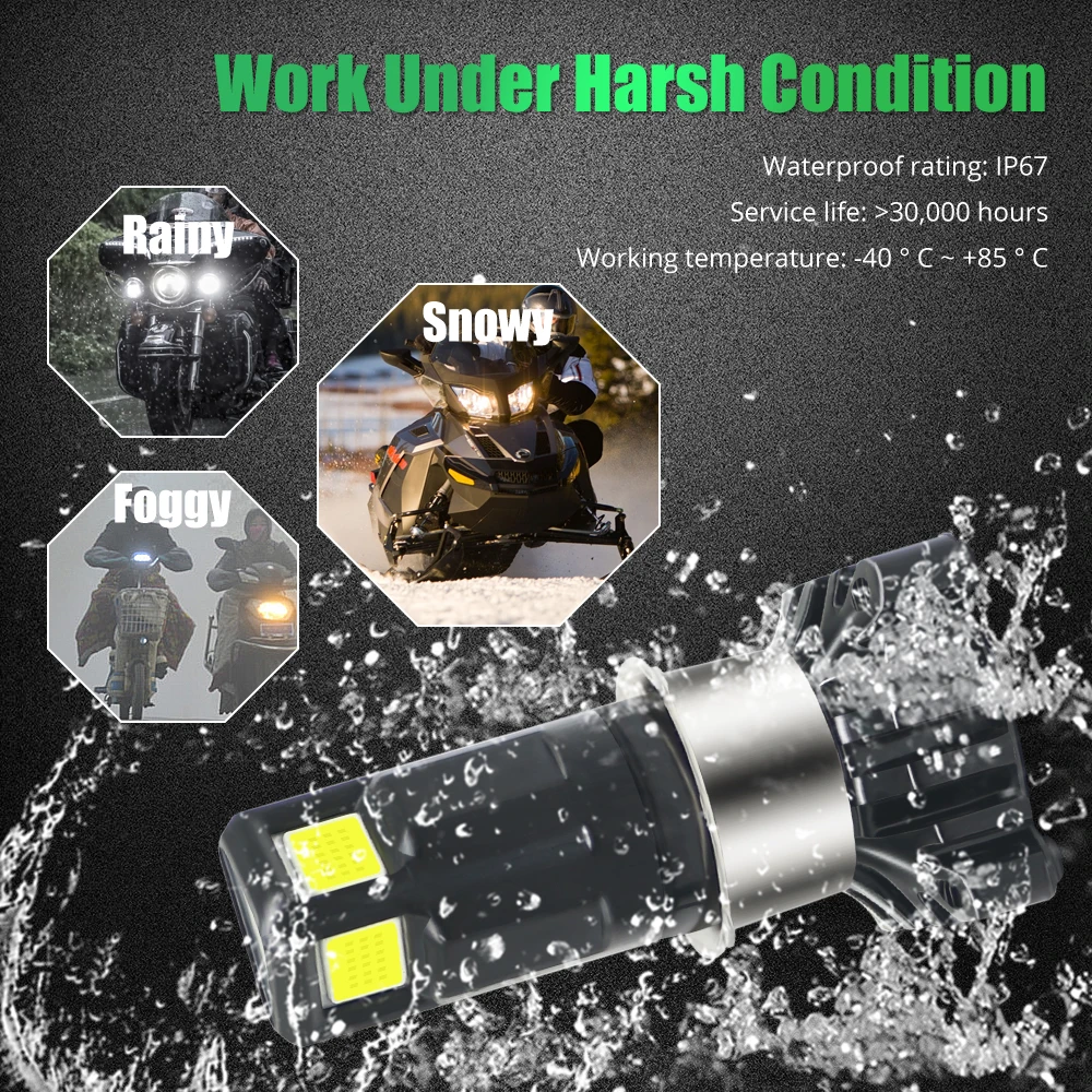 Motorcycle Headlight H4 LED Bulb 25W COB Chip LED Motorcycle Accessories for Motorcycle Front Headlamp Universal Driving Light Motorcycle Headlight H4 LED Bulb 25W COB Chip LED Motorcycle Accessories for Motorcycle Front Headlamp Universal Driving Light