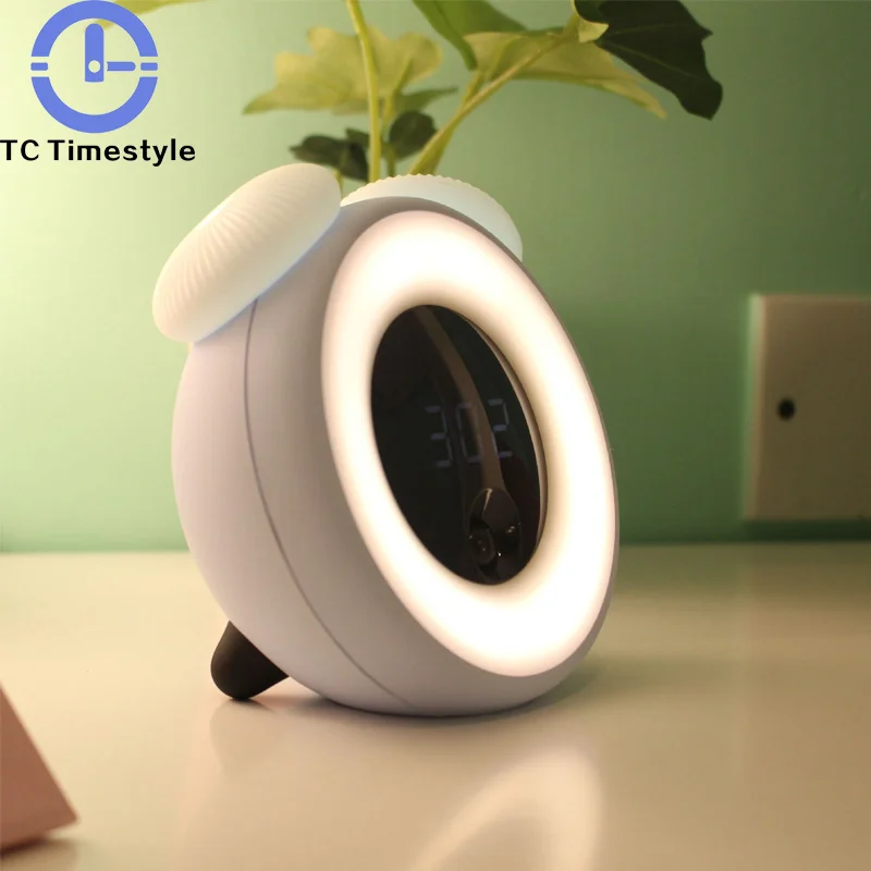 

LED Sunrise Alarm Clock USB Charging Night Lamp Bedside Bedroom Music Wake Up Light Wekker Digital Alarm Clock For Children