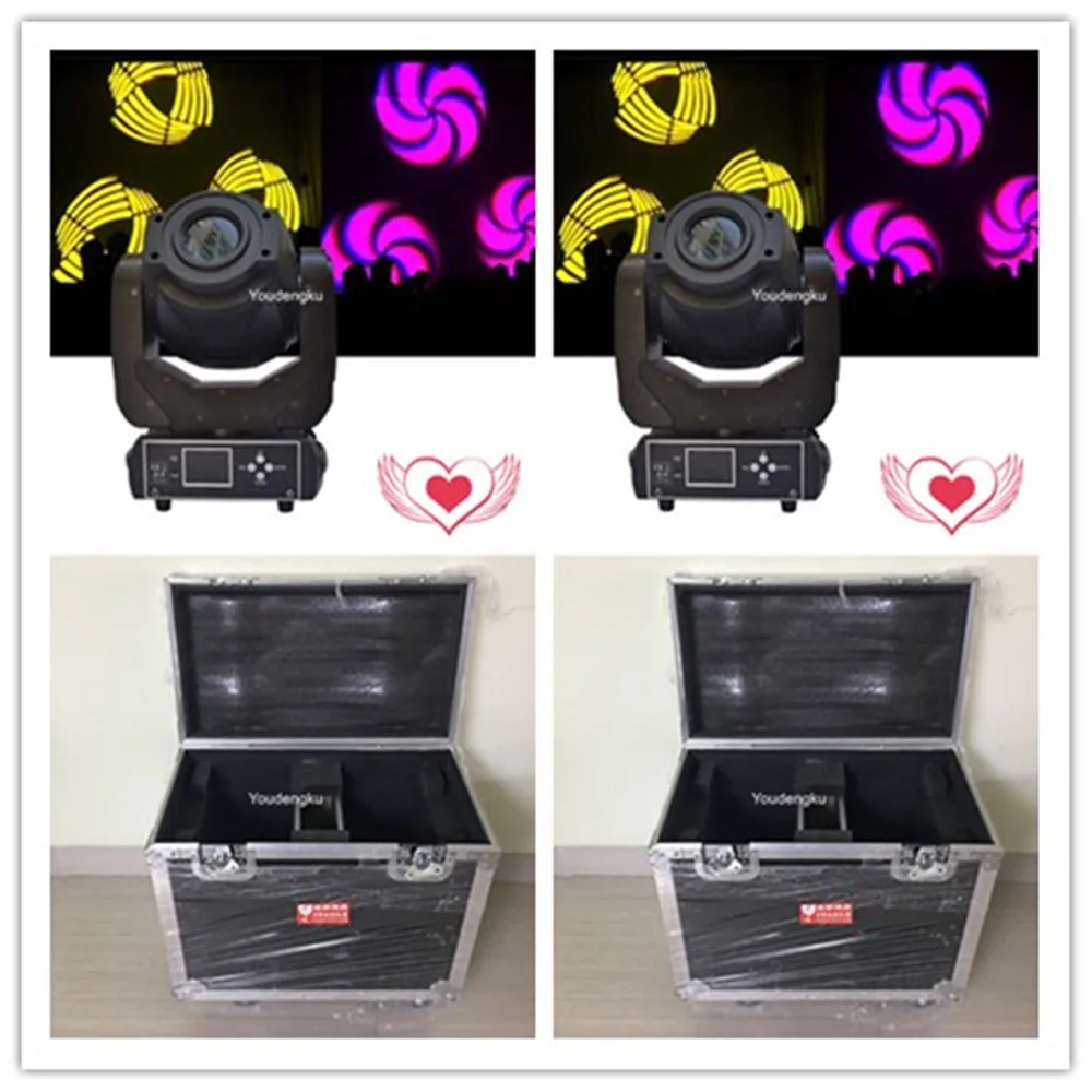 

12 pieces with flightcase 90w moving head spot fixtures dj led disco lights dmx led spot 90w rgbw moving head light