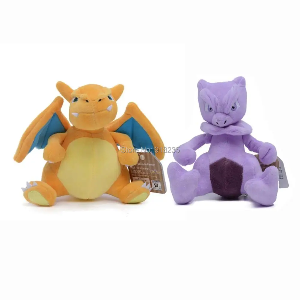 

10/Lot 2 Styles Charizard Mewtwo 18CM Plush Doll Stuffde Toy