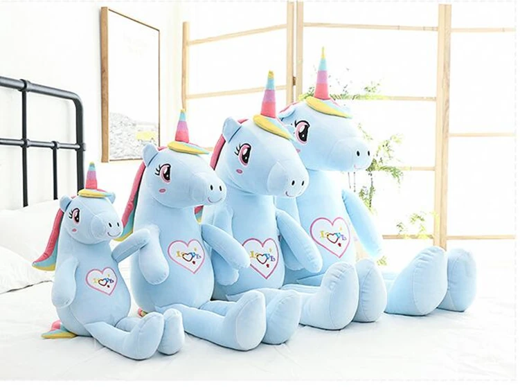 Large Rainbow Unicorn Plush Toy -Unicorn Fashion HTB1jCb3UPTpK1RjSZKPq6y3UpXai