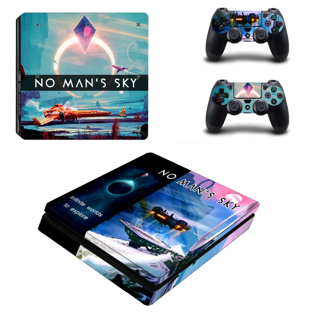 Игра no man's Sky наклейка PS4 тонкая кожа Стикеры для sony Игровые приставки 4 консоли и 2 контроллеры PS4 тонкая кожа Стикеры