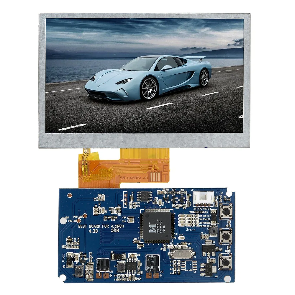 4.3&quot 480x272 TFT LCD Display RGB Module Kit Monitor 2-channel video input industrial control tax-control instrument | Электронные