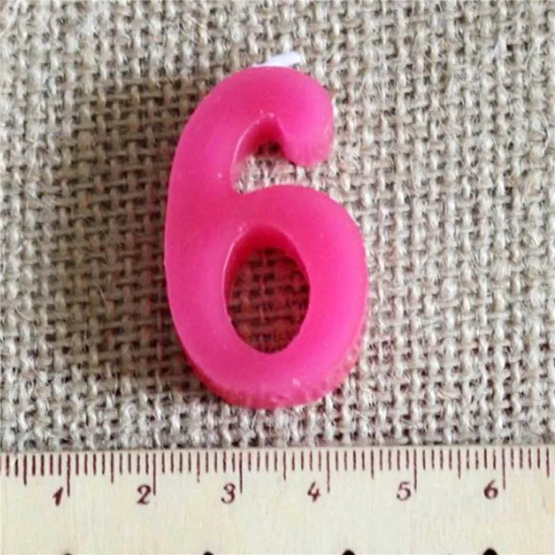 

0-9 Number Hot Birthday Wedding Party Decorations Cake Paraffin Wax Number Candles with Cork Base
