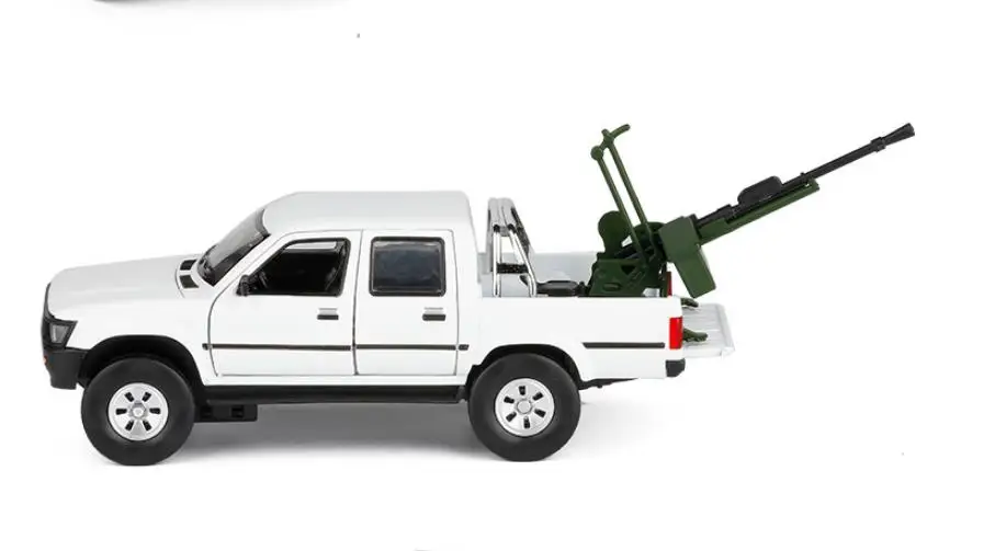 Günstige 132 Hailax pickup lkw modell, legierung simulation sound und licht spielzeug, bewaffneten wagen, freies verschiffen