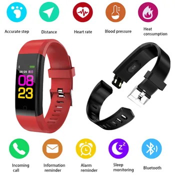 

C12 Bluetooth Sport Smart Wristband Fashion Smart Bracelet Band Heart Rate Fitness Tracker for Xiaomi MIX 2 6X Redmi 6 PRO 6X 6