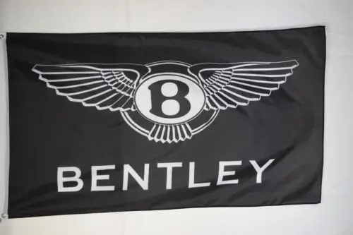 Bentley Black Promotional Logo Banner Grommets Large Indoor Outdoor