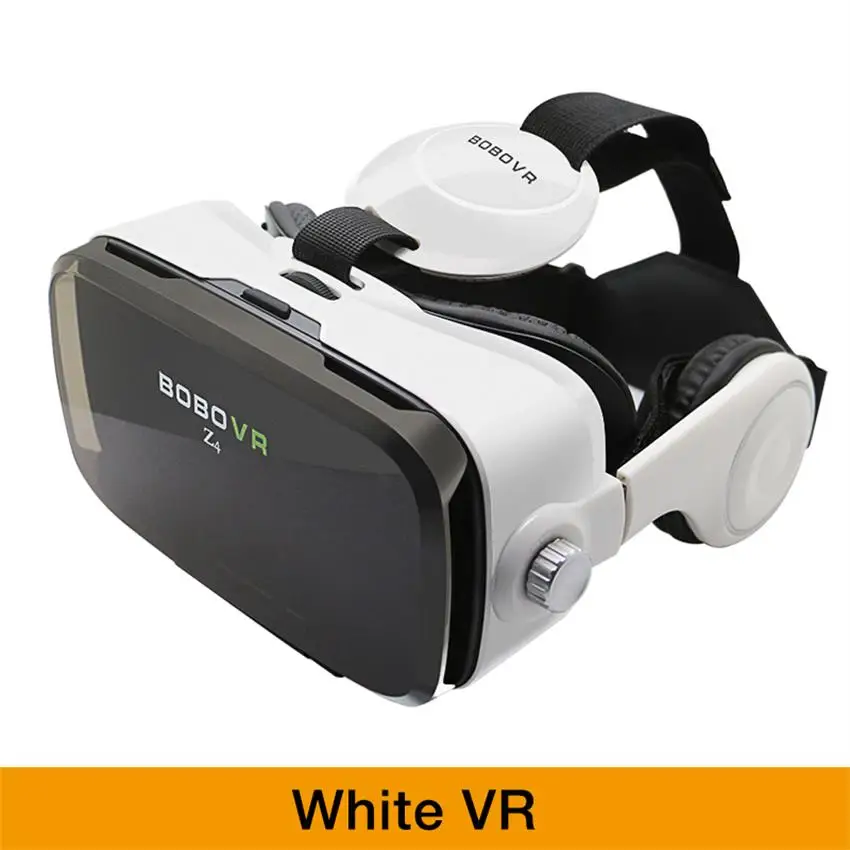 BOBOVR Z4 Очки виртуальной реальности 3D очки гарнитура bobo vr коробка Google картонные наушники для 4,3-6,0 дюймовых смартфонов - Цвет: White Z4 VR