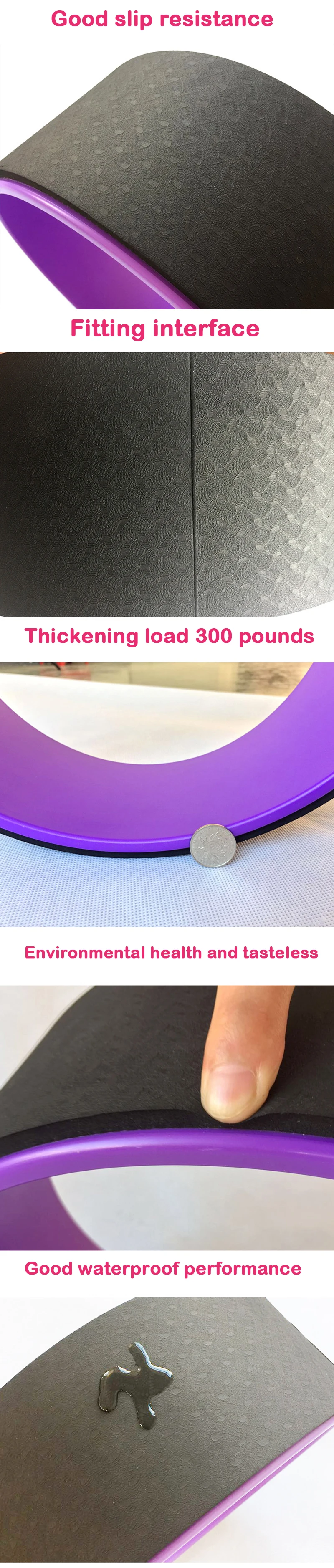 Yoga Circle Pilates Yoga Wheel Stretching Improving Backbends Gym Waist Shape Bodybuilding Outdoor Sports Fitness Tool Equipment (1)