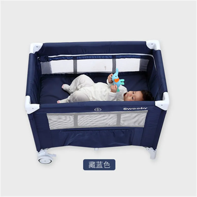 Sweeby multifunctional folding baby crib infant 0 1years old baby bed
