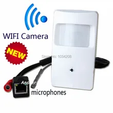 Microphone Onvif 1.0megapixel 720P WIFI Pir Motion Detector Pinhole Camera PIR Pinhole WiFi Camera PIR IP Camera Wireless