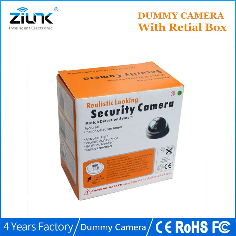 Fake Camera Dome Simulation Dummy Camera With Flash Blinking LED Security CCTV Dome Camera Surveillance
