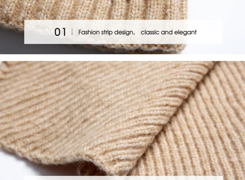 Parent-child Hat And Scarf Set Solid Winter Skullies Beanies With Fur Pompom High Quality Wool Knitted Hat Caps Children (7)