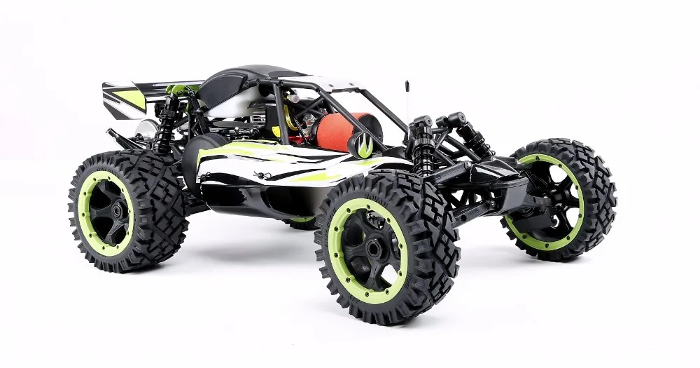 Qbaja Mini baja 29cc Powerfull 2t engin 2,4g пульт дистанционного управления переднее колесо может прыгать