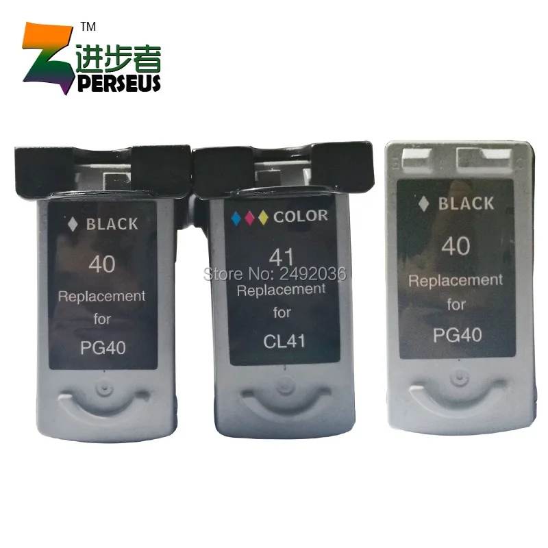 3#Pack,Perseus Ink Cartridge For Canon PG40 CL41 PG 40 CL 41 Black&Color Replacement Compatible