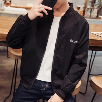 

Spring Jacket Men's Slim Fit Jacket Fashion Handsome Spring and Autumn Suit Casual Baseball Suit
