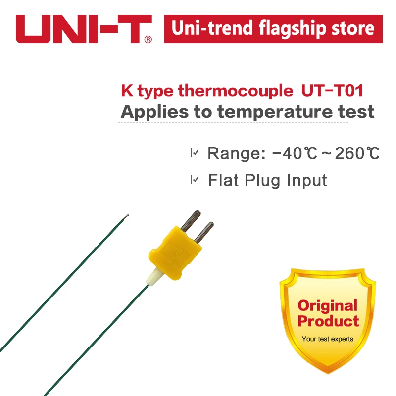 Стандартный тест термопары типа K 40 260 градусов для UT320|Детали и аксессуары