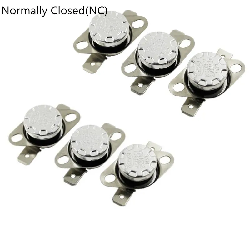 

5Pcs Temperature Switch Control Sensor Thermal Thermostat 35 Degrees 130 Degrees NC KSD301 10A 250V