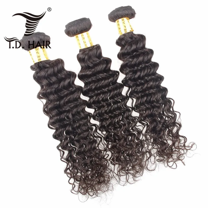 

TD HAIR Hot Products Raw Cuticle Aligned Human Hair Wave Bundles Deep Wave