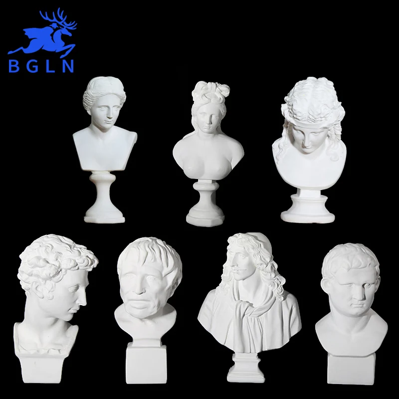 

Bgln 1Piece Home Decoration Statuette Accessories Art Resin Portrait Sketch Painting Model Sculpture Model Drawing Image Model