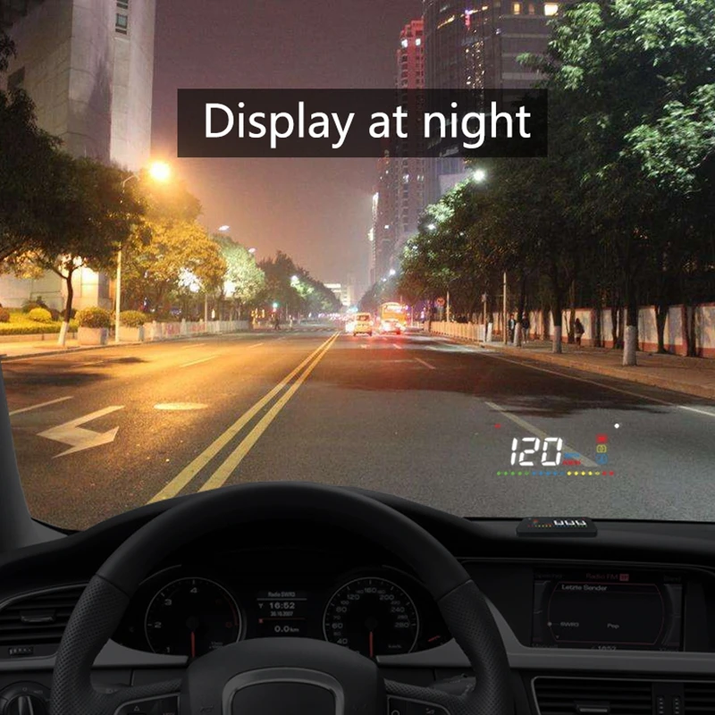 OBD2 дисплей на лобовое стекло автомобиля скорость проекция HUD Авто A200 Цифровой автомобиль скорость метр аксессуары безопасности
