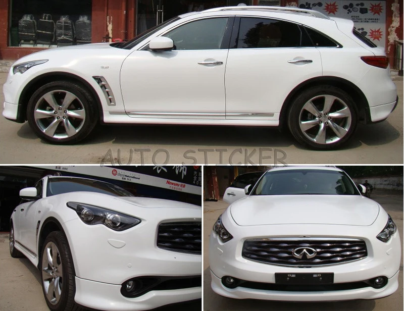 white glossy vinyl film