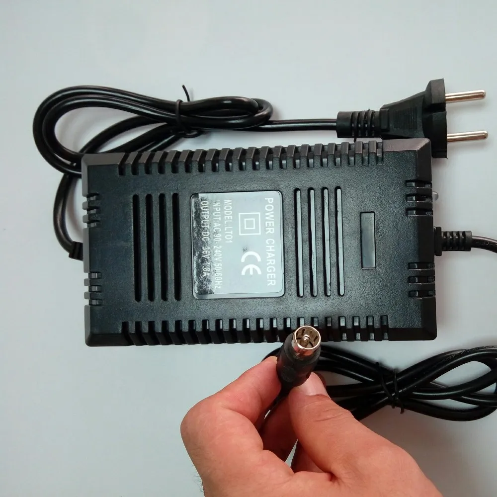 EU Plug 36 v зарядное устройство умное зарядное устройство для электрических скутеров 36 v свинцово-Кислотное зарядное устройство гелевого аккумулятора 1.8A 36 V RCA с разъемом «тюльпан» выход