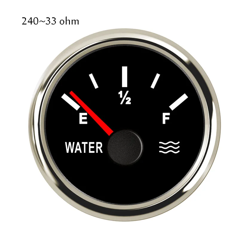 Цифровой датчик уровня воды для лодки, индикатор уровня резервуара для воды, красный светодиодный индикатор, 240-33 Ом, 190 Ом, для автомобиля, грузовика, морского автомобиля - Цвет: BS 240-33 ohm