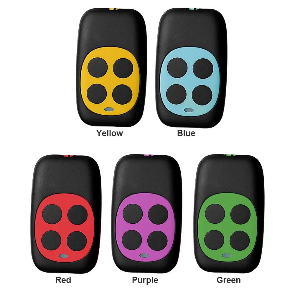 

Fashion 433mhz Controller Colorful Electric Garage Door Remote Control Key FOB Cloning Cloner 4 Keys Portable Gate Controller