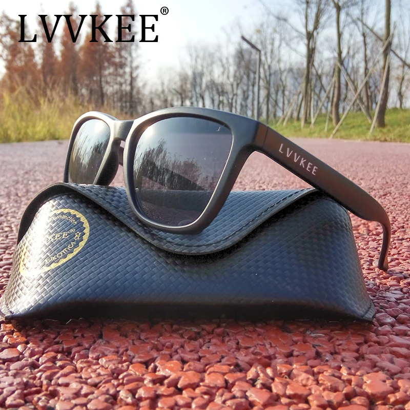 

LVVKEE Brand 2017 Mens sunglasses Womens Black big frame design Sun glasses UV400 Eyewear oculos Outdoors sports Original Box