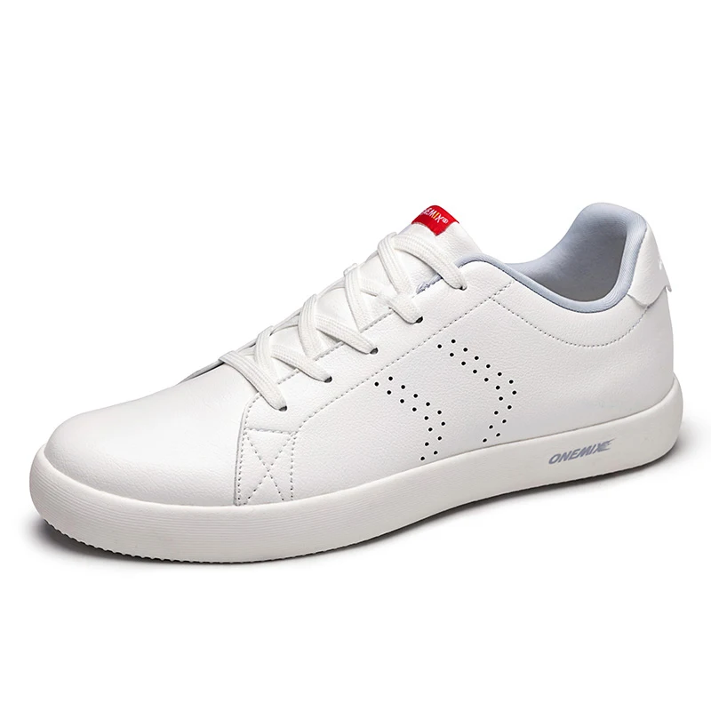 ONEMIX/; брендовая мужская обувь для скейтбординга; легкие кожаные кроссовки на шнуровке; Классическая обувь на плоской подошве с низким верхом; женская спортивная обувь - Цвет: white
